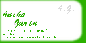 aniko gurin business card